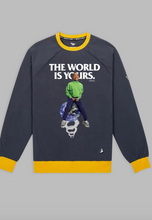 Load image into Gallery viewer, PAPER PLANE CREWNECK- THE WORLD IS YOURS - Clique Apparel