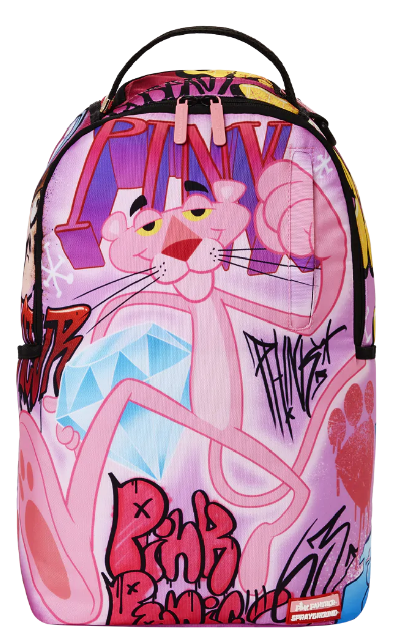 Pink panther on the run sprayground backpack Clearance