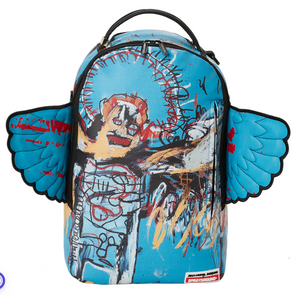 OFFICIAL BASQUIAT UNTITLED (FALLEN ANGEL) 1981 WING BACKPACK (DLXV) - Clique Apparel