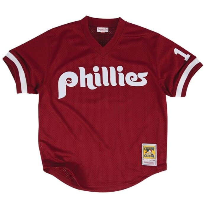 Authentic John Kruk Philadelphia Phillies MLB 1991 Pullover Jersey - Clique Apparel