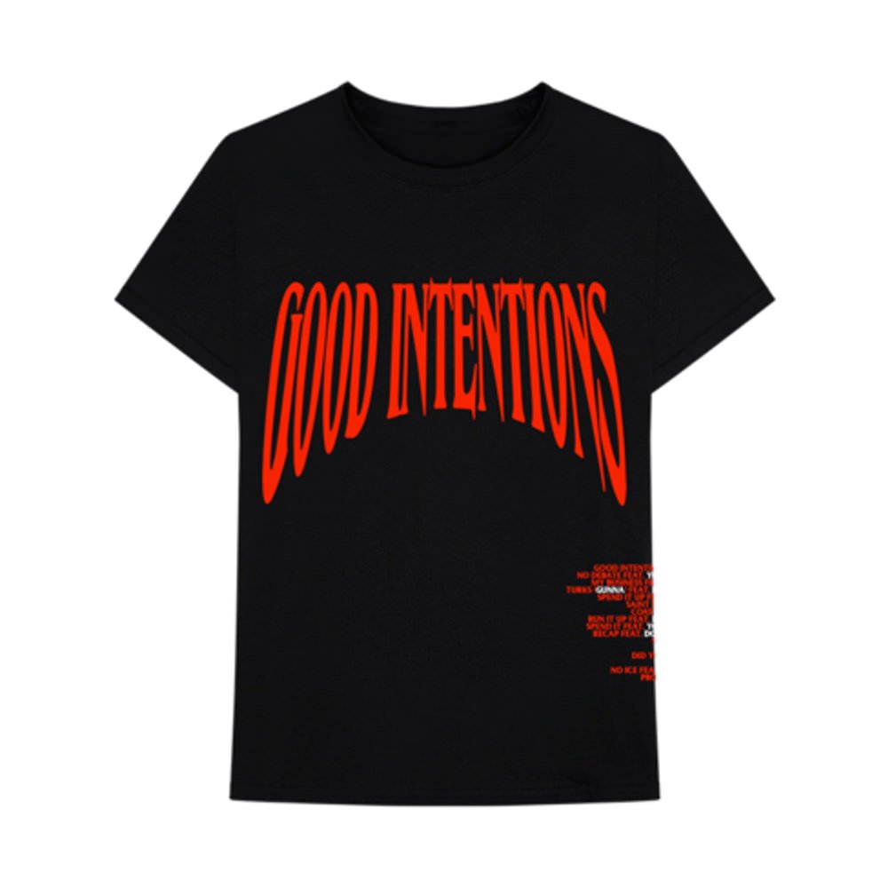 Vlone - Nav Good Intentions T-Shirt - Black - Clique Apparel