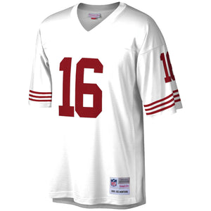 Men's San Francisco 49ers Joe Montana Mitchell & Ness White Legacy Replica Jersey - Clique Apparel