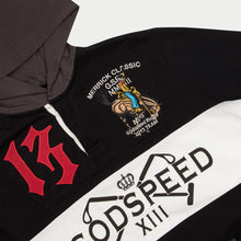 Load image into Gallery viewer, Godspeed - Merrick Rugby Hoodie - Black - Clique Apparel
