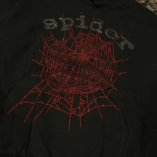 Load image into Gallery viewer, Spyder - Red Rhinestones Pullover Hoodie - Black - Clique Apparel