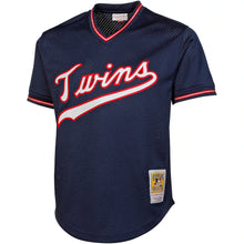 Load image into Gallery viewer, Kirby Puckett Minnesota Twins Mitchell &amp; Ness 1985 Authentic Cooperstown Collection Mesh Batting Practice Jersey - Navy - Clique Apparel