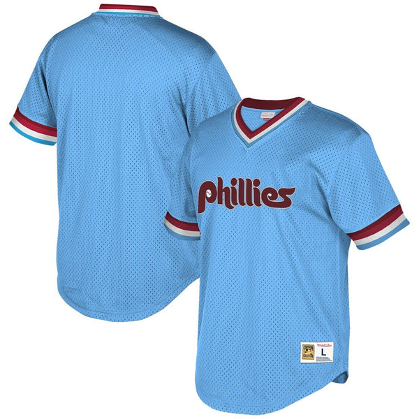 Men'S Philadelphia Phillies Mitchell & Ness Light Blue Cooperstown