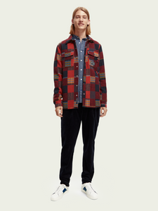 Scotch & Soda - Patched Check Jacquard Overshirt - Clique Apparel