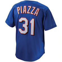 Load image into Gallery viewer, Mike Piazza New York Mets Mitchell &amp; Ness Youth Cooperstown Collection Batting Practice Jersey - Royal - Clique Apparel